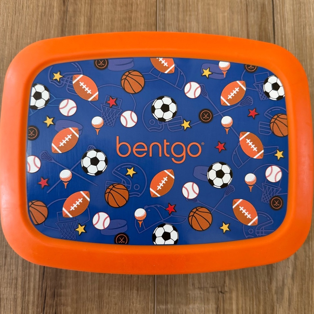 Bentgo Kids Lunch Box - Orange and Blue